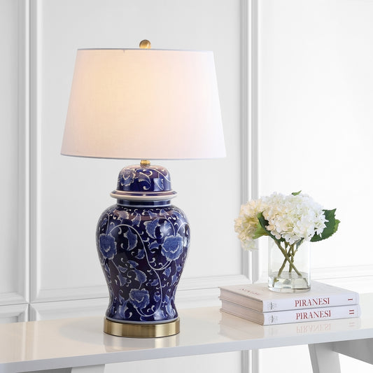 Safavieh Aharon Table Lamp Set Of 2 - Navy | Table Lamps | Modishstore
