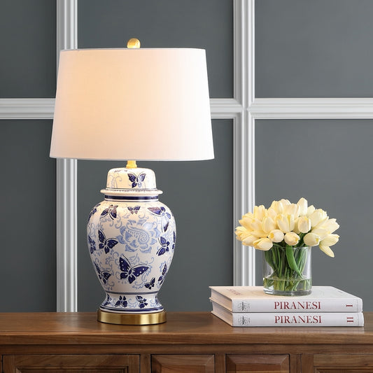 Safavieh Hana Tbale Lamp Set Of 2 - Blue | Table Lamps | Modishstore