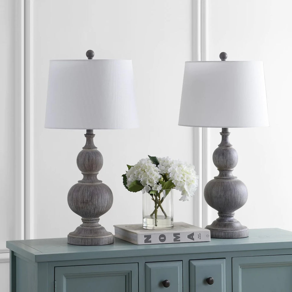 Safavieh Ephraim Table Lamp Set Of 2 - Grey | Table Lamps | Modishstore - 2