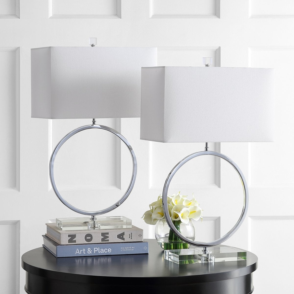 Safavieh Phoenix Table Lamp Set Of 2 - Chrome | Table Lamps | Modishstore - 2
