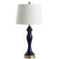 Safavieh Cayson, 28 Inch, Navy, Glass/Iron Table Lamp W/ Usb Port? - Navy | Table Lamps | Modishstore - 3