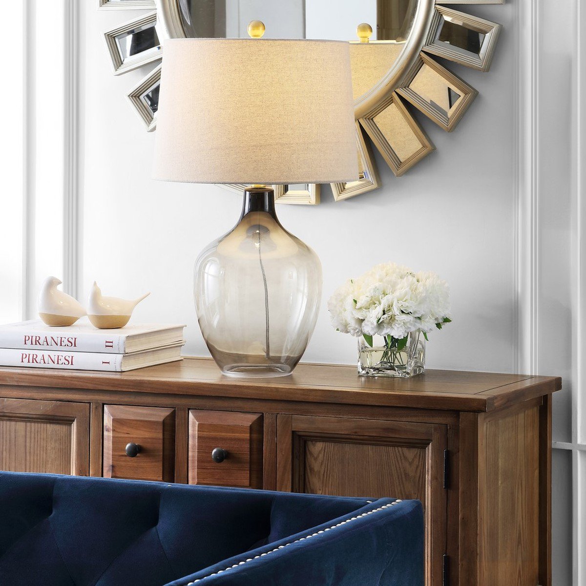 Safavieh Larzen Table Lamp - Ombre Grey | Table Lamps | Modishstore