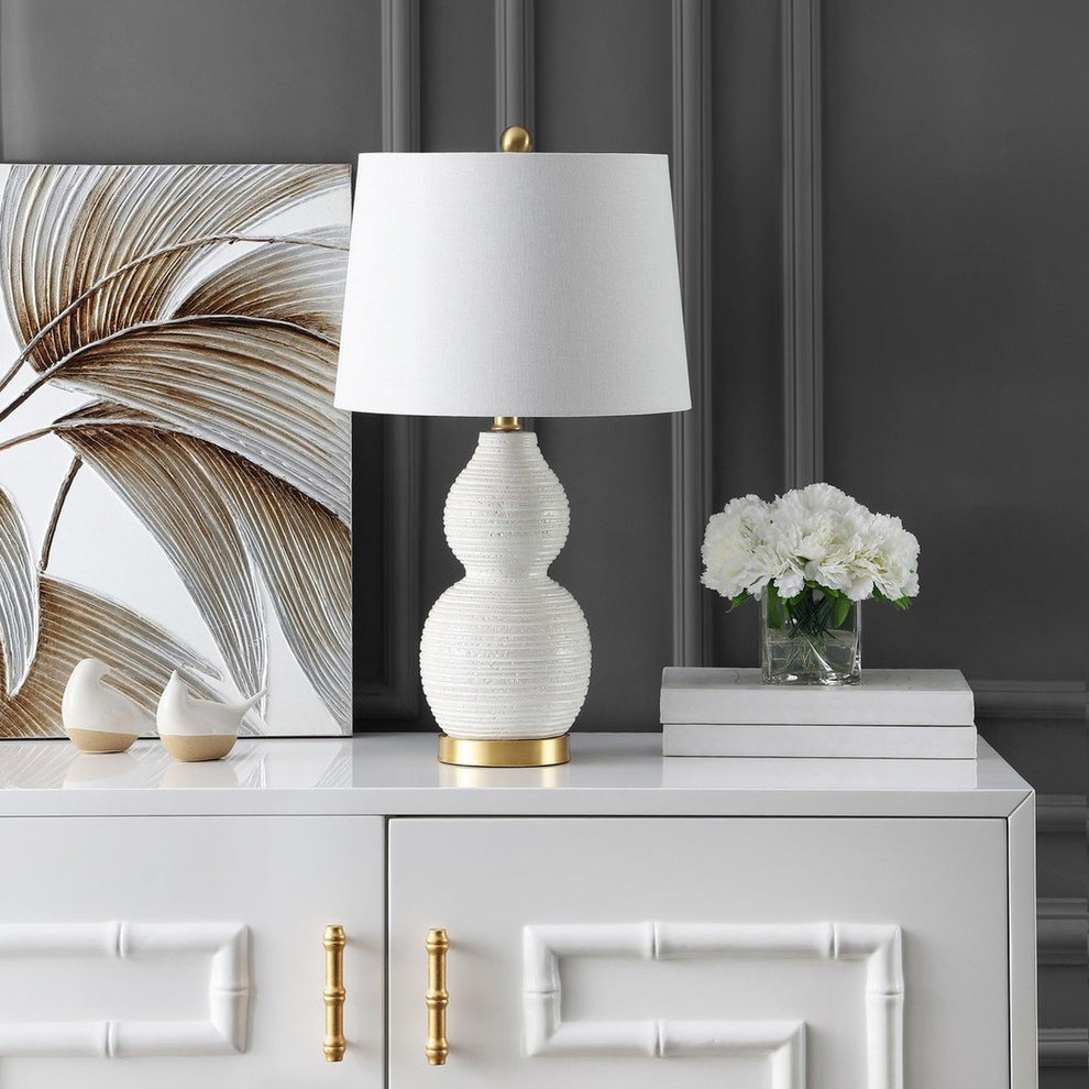 Safavieh Darsa Table Lamp - White | Table Lamps | Modishstore - 3