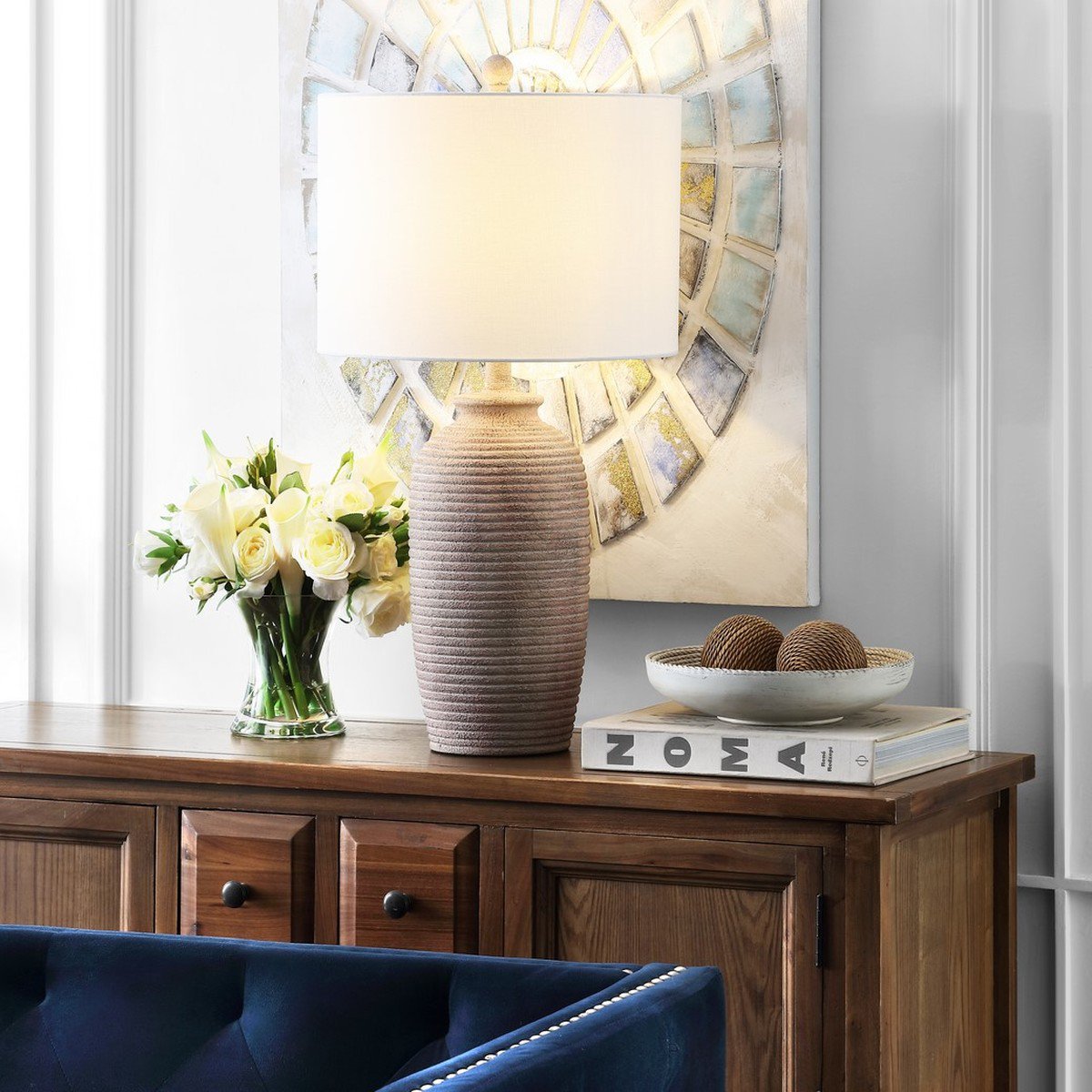 Safavieh Kensen Table Lamp - Sandy Pearl | Table Lamps | Modishstore