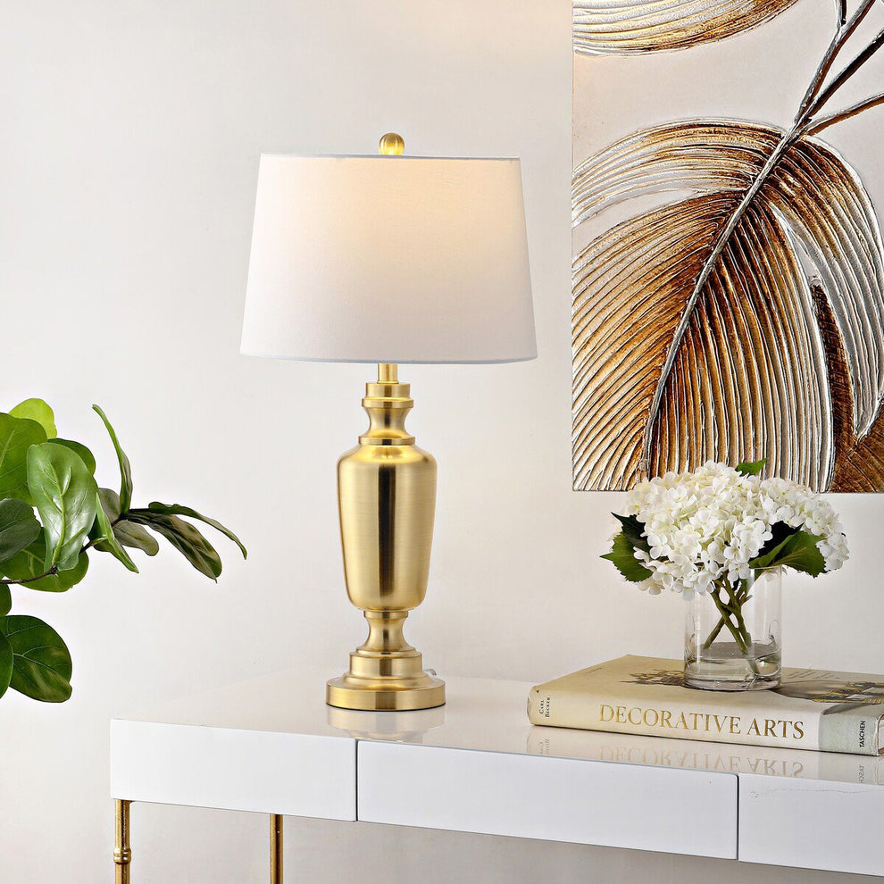 Safavieh Ezra Iron Table Lamp - Brass | Table Lamps | Modishstore - 3