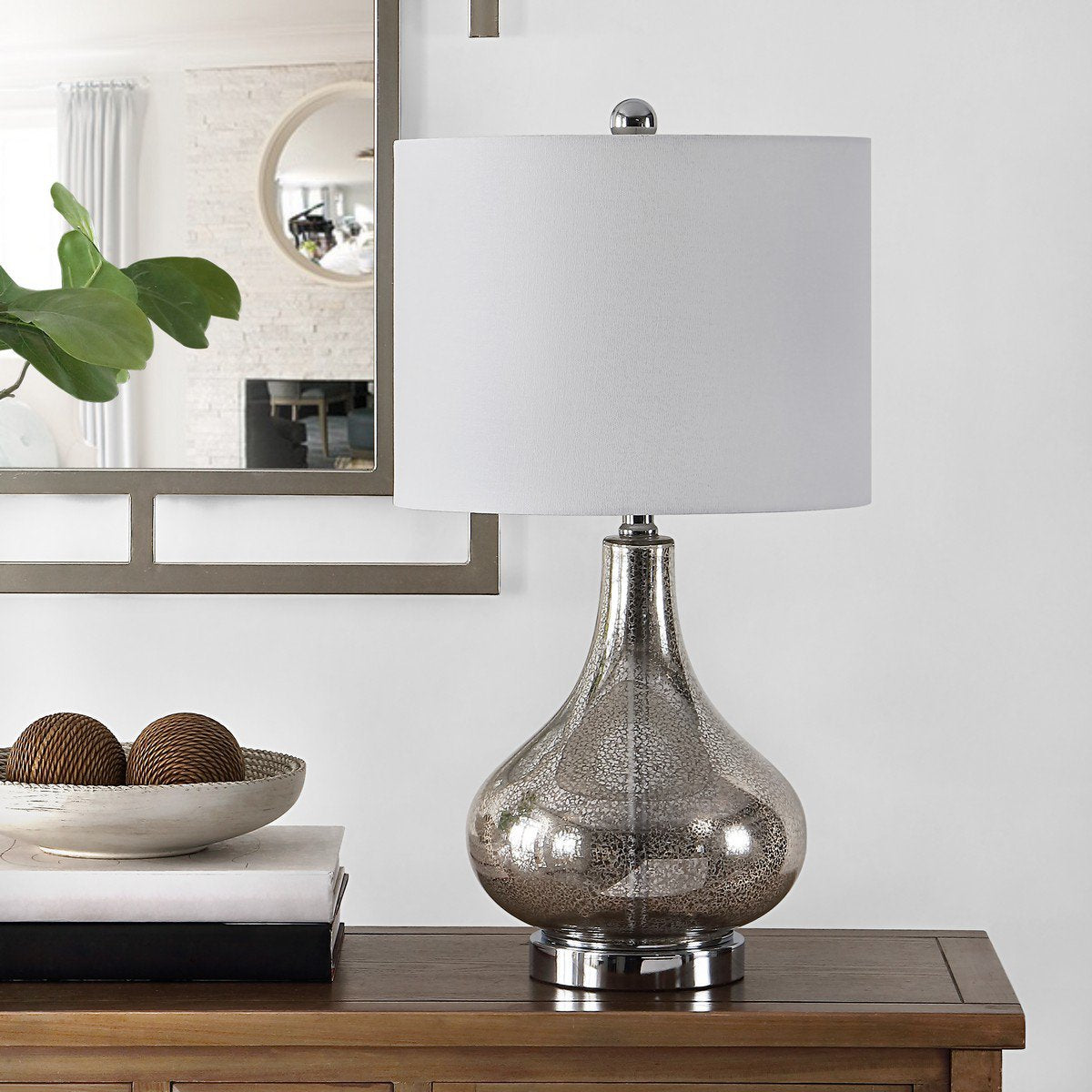 Safavieh Brooks Glass Table Lamp - Silver | Table Lamps | Modishstore - 3