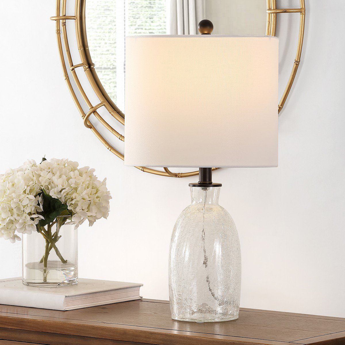 Safavieh Nakula Glass Table Lamp - Clear | Table Lamps | Modishstore