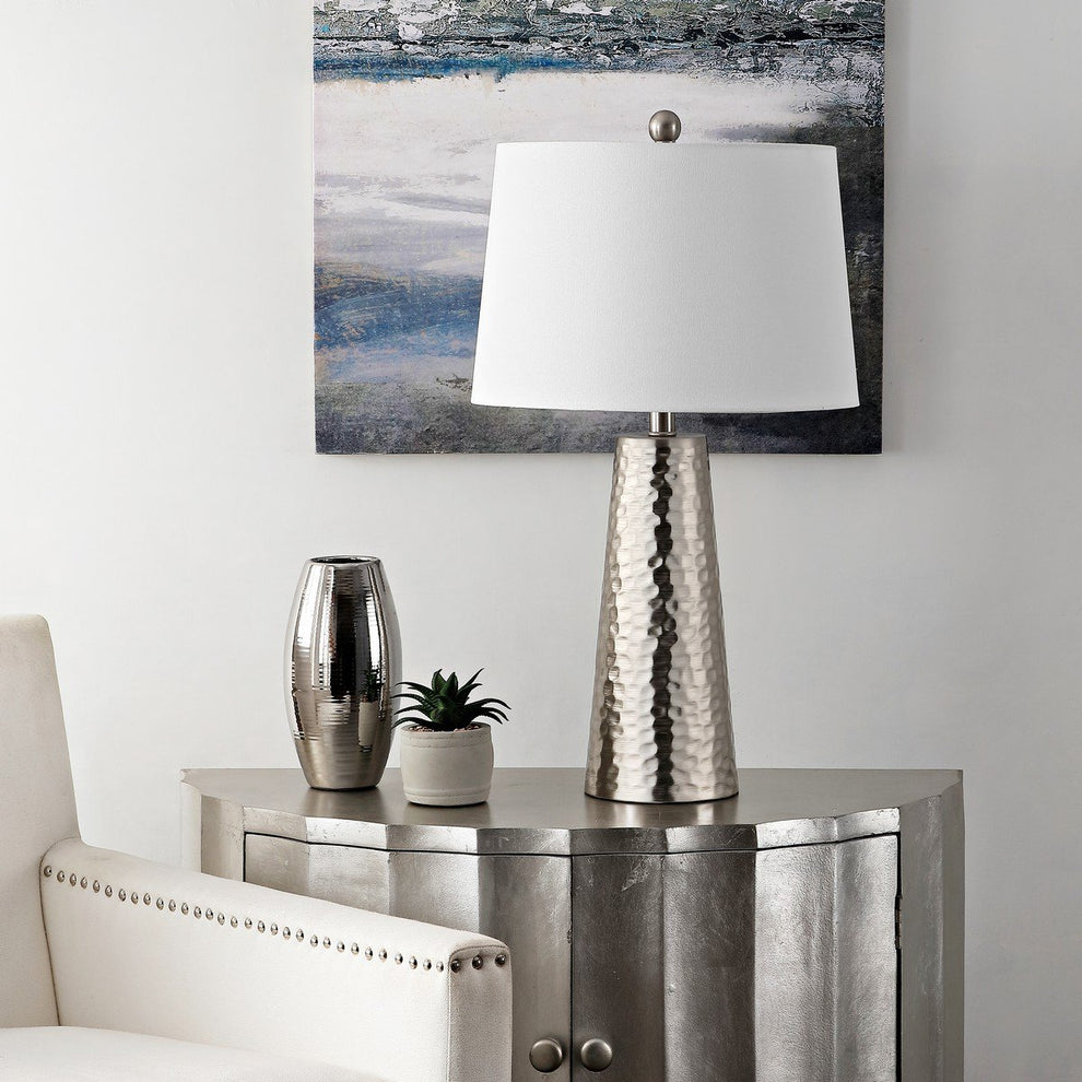 Safavieh Batul Iron Table Lamp - Nickel | Table Lamps | Modishstore - 3