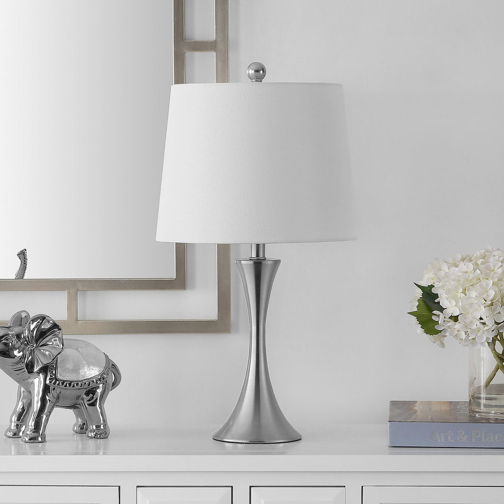 Safavieh Benita Iron Table Lamp - Nickel | Table Lamps | Modishstore - 3