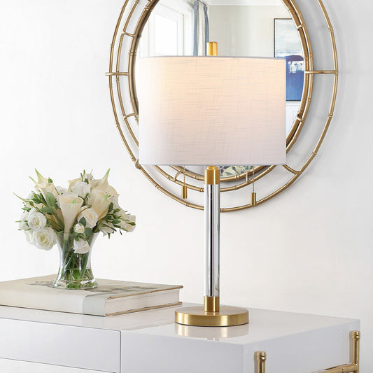 Safavieh Bixby Glass Table Lamp - Brass | Table Lamps | Modishstore