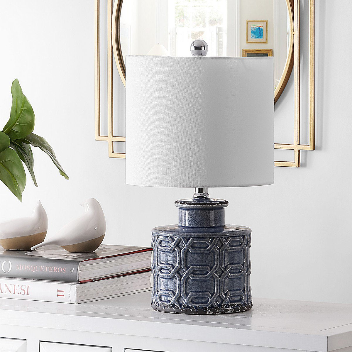 Safavieh Bijou Ceramic Table Lamp - Blue | Table Lamps | Modishstore - 3