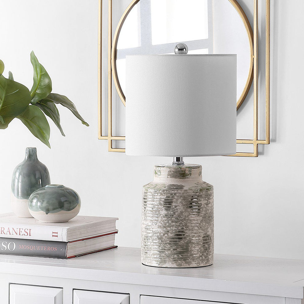 Safavieh Branko Ceramic Table Lamp - Grey | Table Lamps | Modishstore - 3