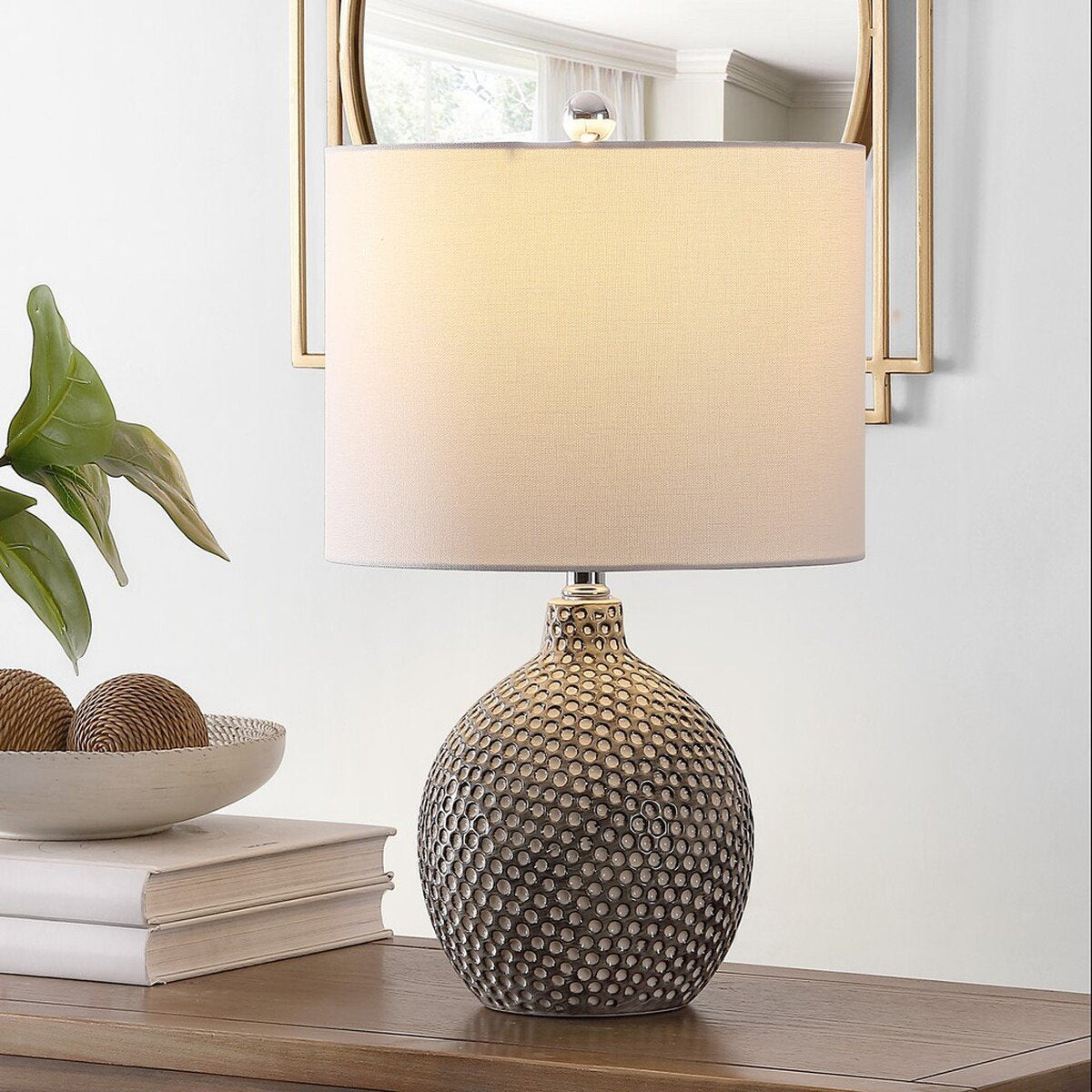 Safavieh Breeda Ceramic Table Lamp - Ivory | Table Lamps | Modishstore