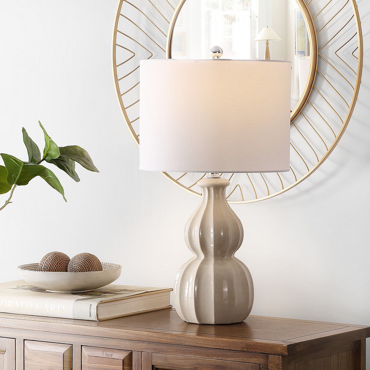Safavieh Wade Ceramic Table Lamp - Ivory | Table Lamps | Modishstore