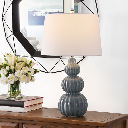 Safavieh Corina Ceramic Table Lamp - Grey | Table Lamps | Modishstore