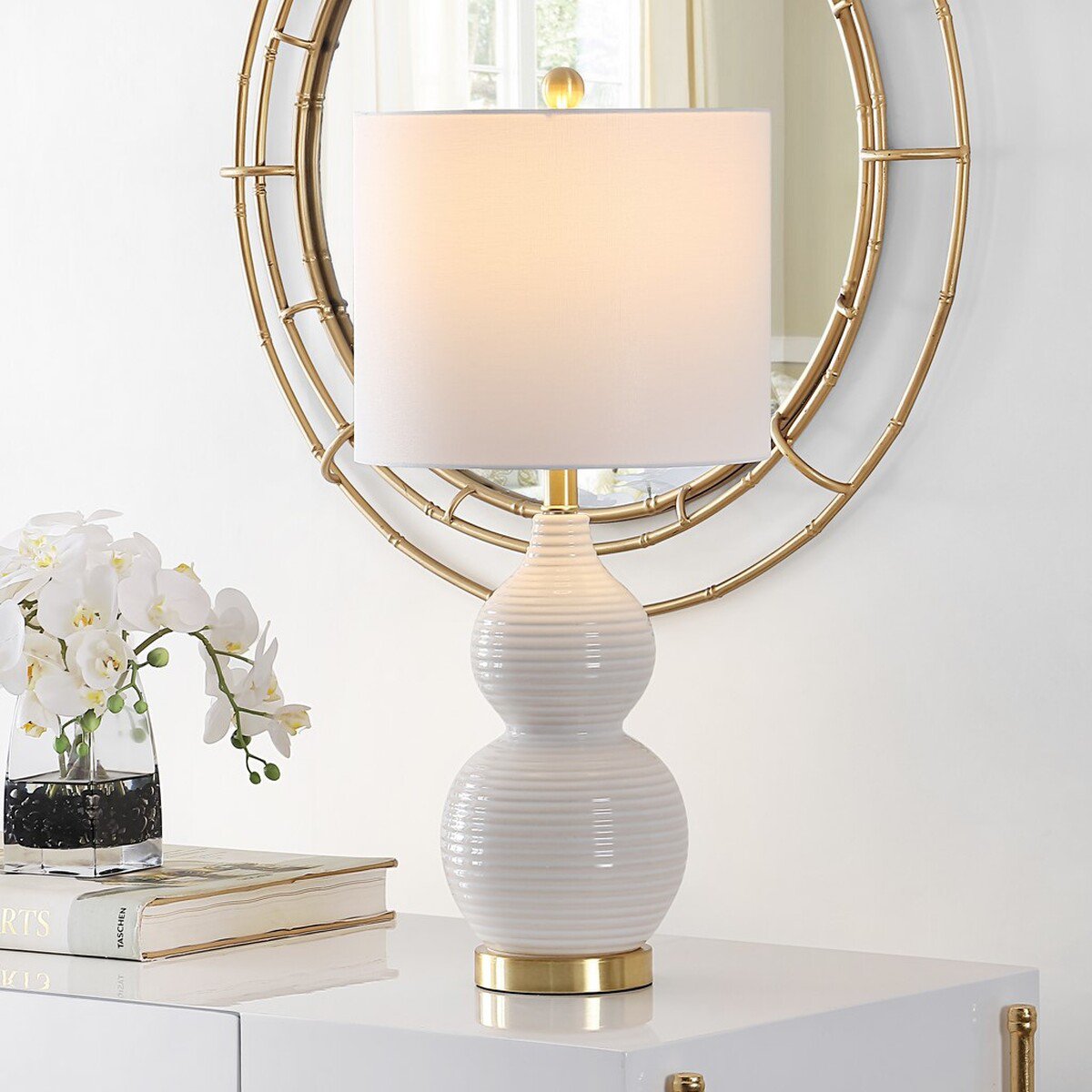 Safavieh Emery Table Lamp - Ivory | Table Lamps | Modishstore