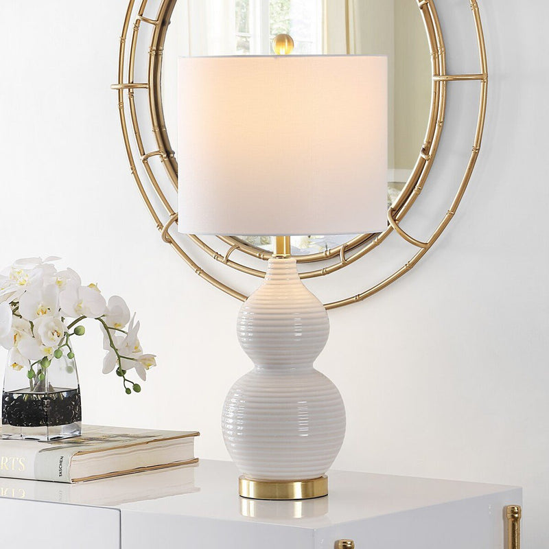 Safavieh Emery Table Lamp - Ivory | Table Lamps | Modishstore