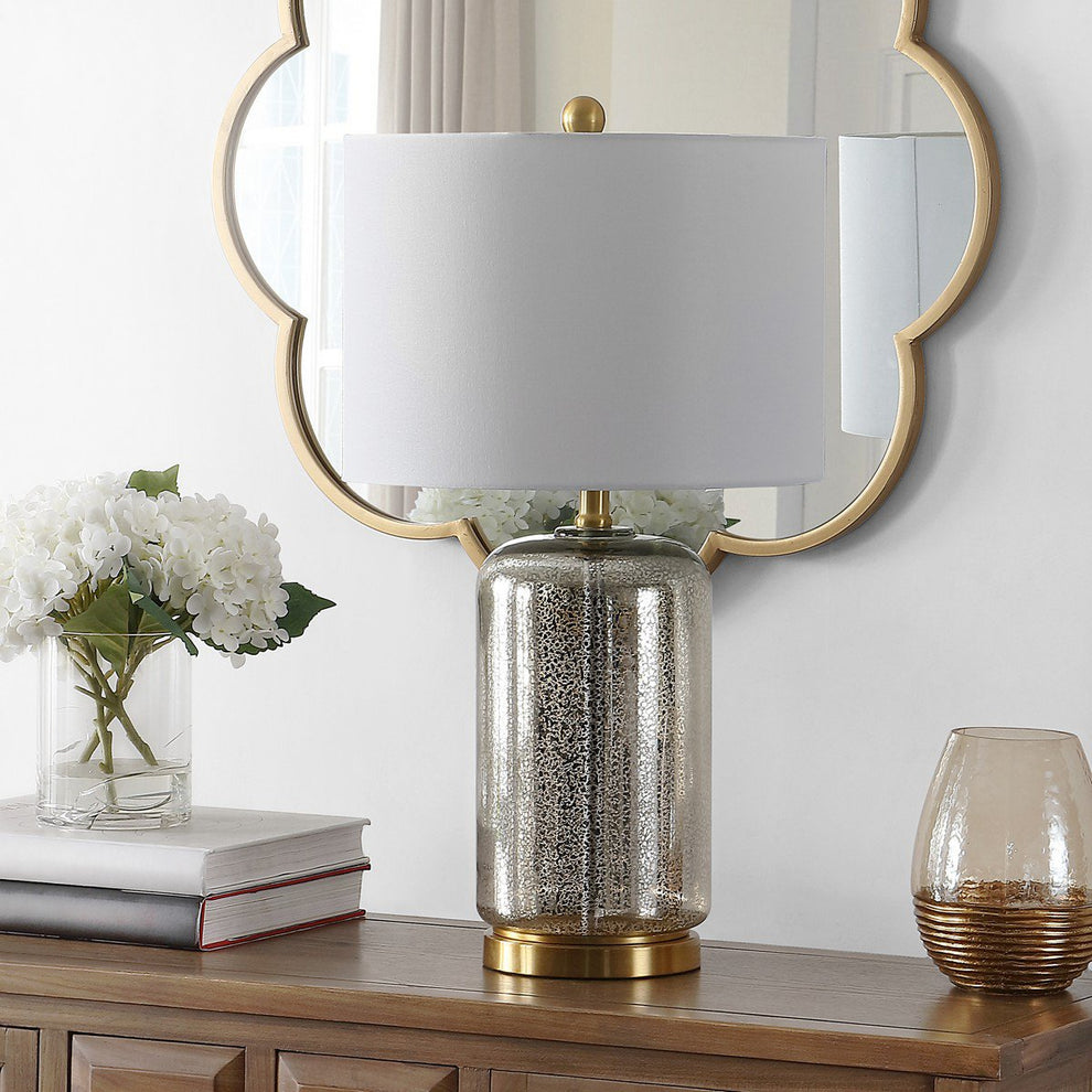 Safavieh Novah Glass Table Lamp - Silver | Table Lamps | Modishstore - 3