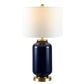 Safavieh Amaia Glass Table Lamp - Navy | Table Lamps | Modishstore - 2