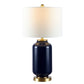 Safavieh Amaia Glass Table Lamp - Navy | Table Lamps | Modishstore - 2