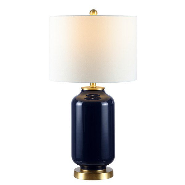 Safavieh Amaia Glass Table Lamp - Navy | Table Lamps | Modishstore - 2