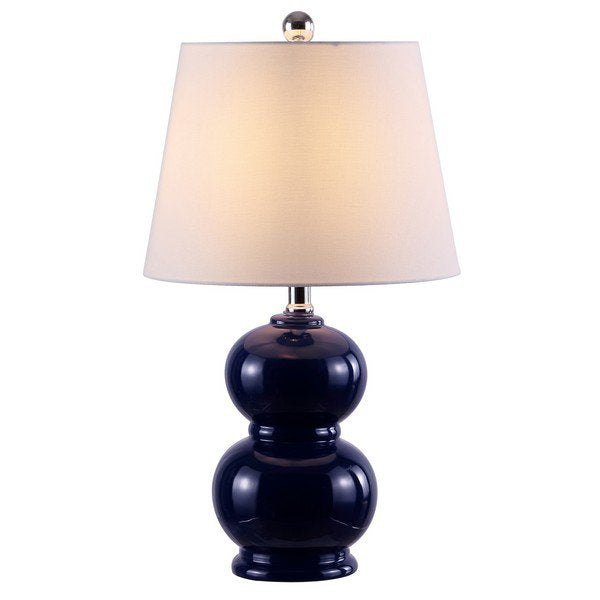 Safavieh Everlee Ceramic Table Lamp - Navy | Table Lamps | Modishstore - 2
