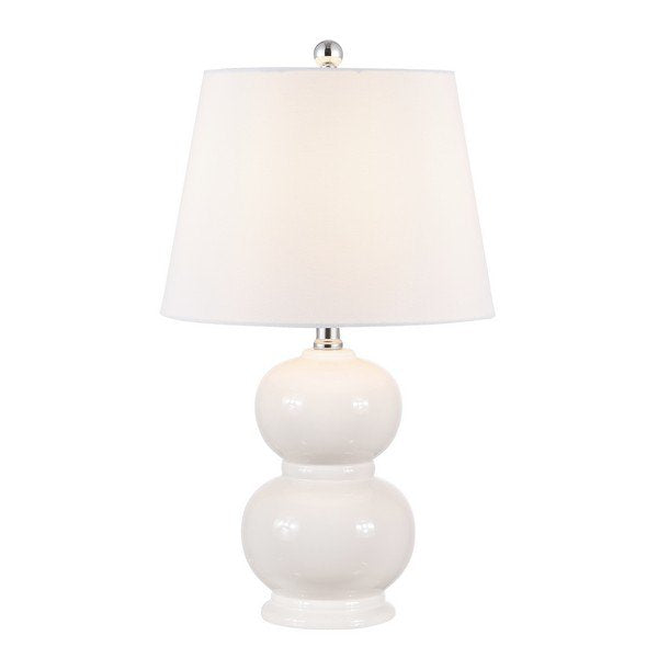 Safavieh Everlee Glass Table Lamp - Ivory | Table Lamps | Modishstore - 2