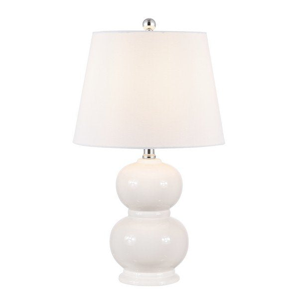 Safavieh Everlee Glass Table Lamp - Ivory | Table Lamps | Modishstore - 2