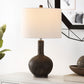 Safavieh Carser Resin Table Lamp - Dark Grey | Table Lamps | Modishstore