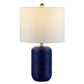 Safavieh Jace Ceramic Table Lamp Set Of 2 - Navy Blue | Table Lamps | Modishstore - 2
