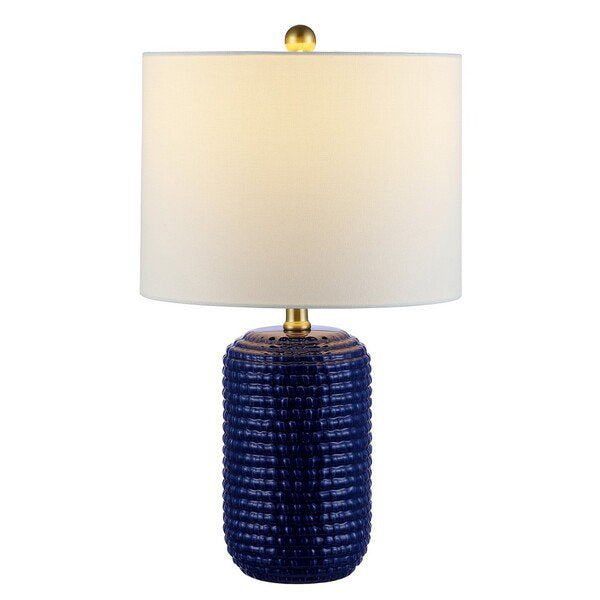 Safavieh Jace Ceramic Table Lamp Set Of 2 - Navy Blue | Table Lamps | Modishstore - 2