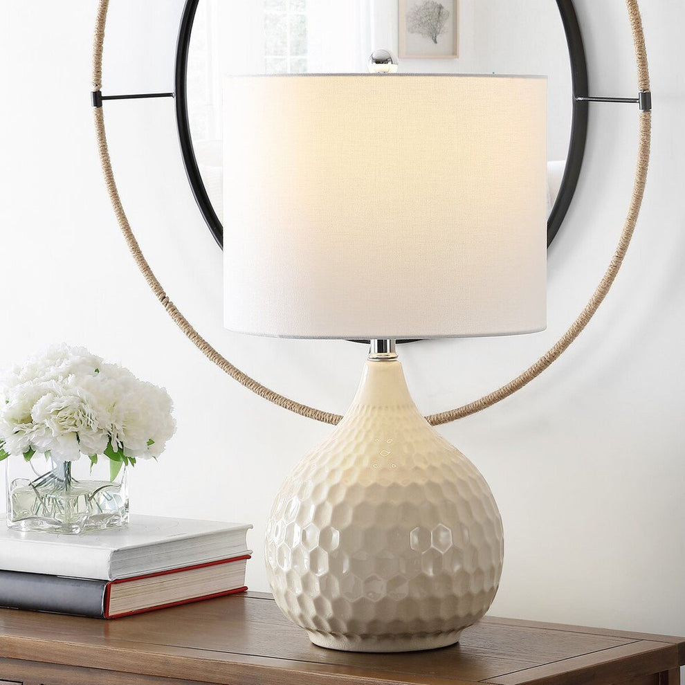 Safavieh Nalon Table Lamp Set Of 2 - Cream | Table Lamps | Modishstore - 3