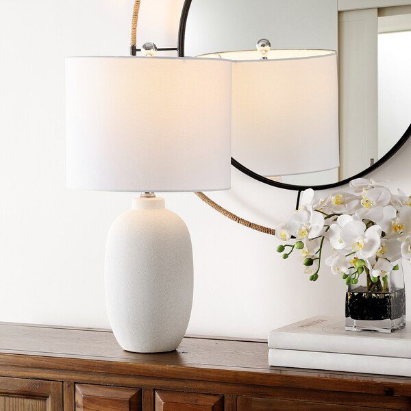 Safavieh Zema Table Lamp - Ivory | Table Lamps | Modishstore