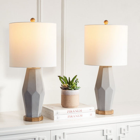Safavieh Landren Table Lamp Set Of 2 - Grey | Table Lamps | Modishstore