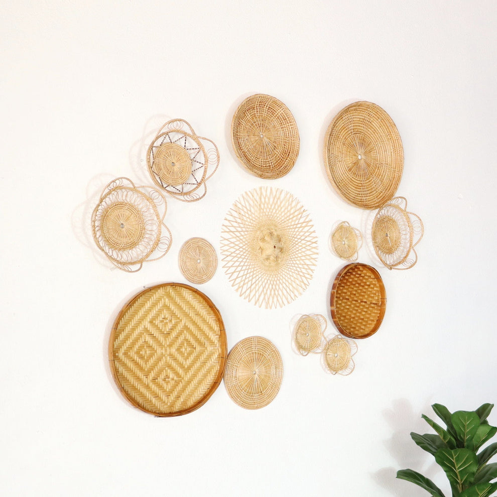 Ti Sa Ta - Wall Hanging DeCor Set Of 13 By Thaihome | Wall Decor | Modishstore - 3