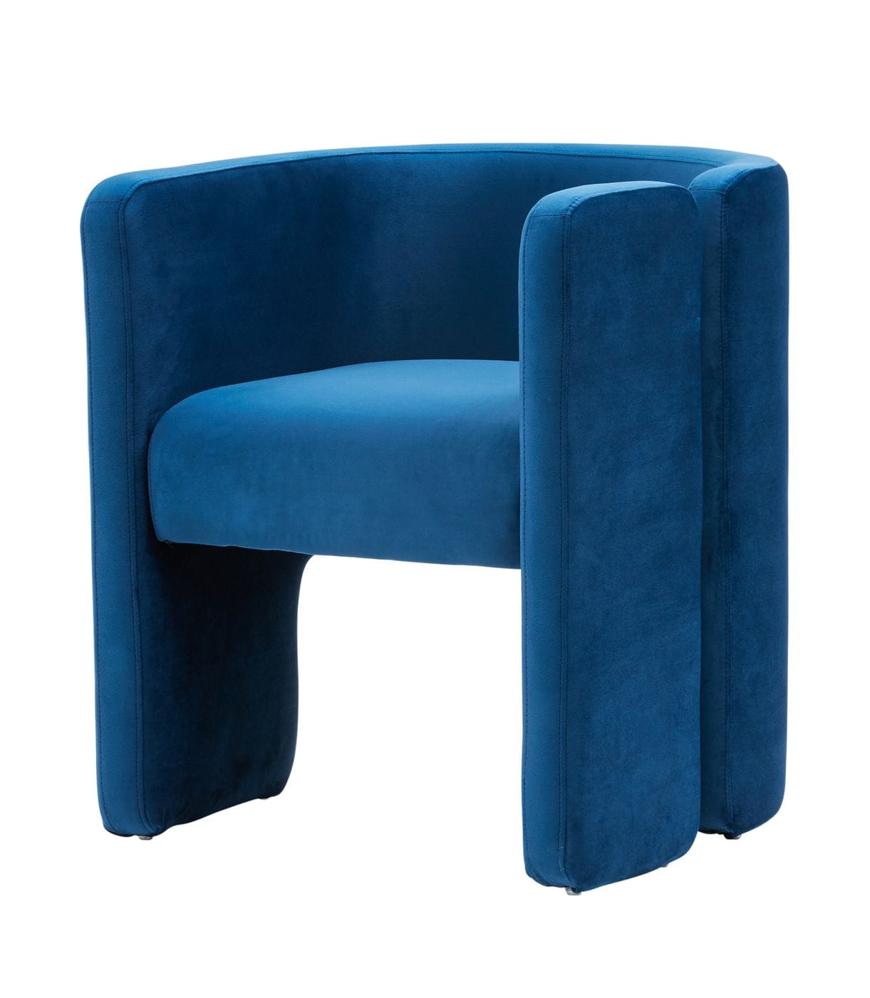Modrest Tirta Modern Blue Accent Chair | Modishstore | Accent Chairs