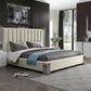 Modrest Token - Modern Cream & Stainless Steel Bed | Beds |   Modishstore  - 2