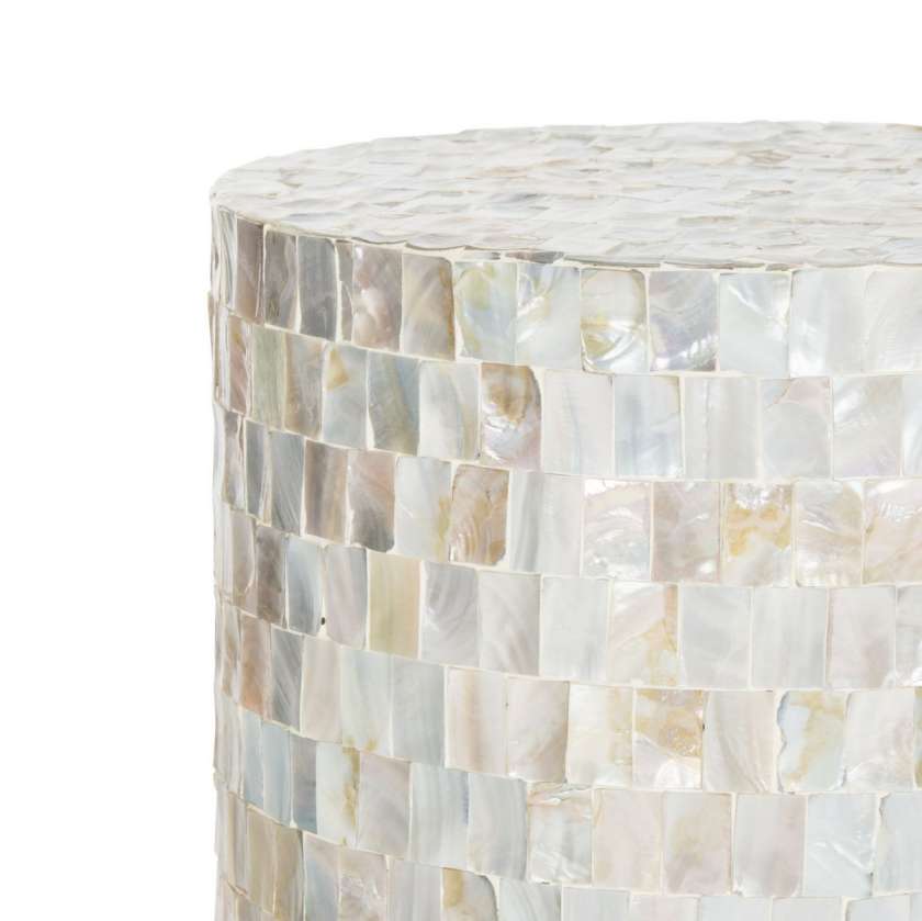 Safavieh Ariel Square Mosaic Round Stool | Stools | Modishstore - 3