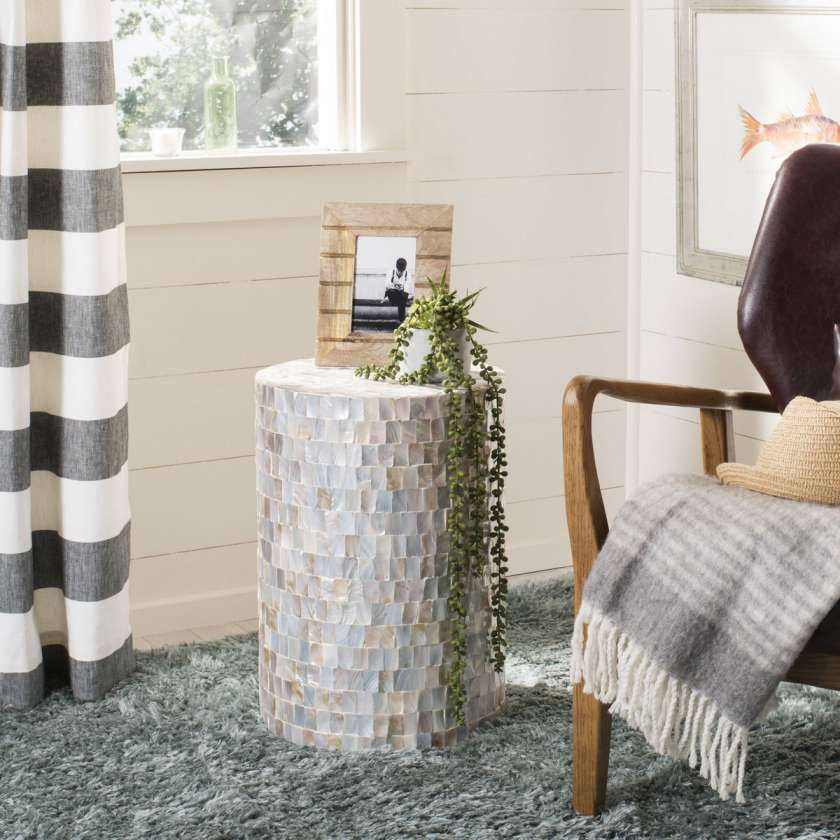 Safavieh Ariel Square Mosaic Round Stool | Stools | Modishstore - 2