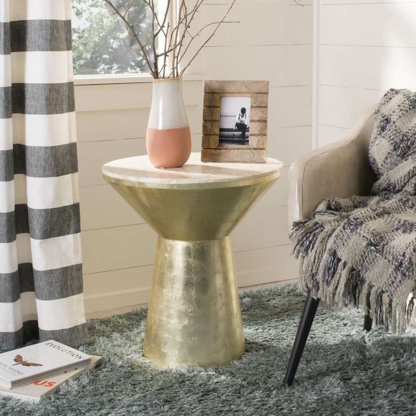 Safavieh Fae Mosaic Top Round Side Table | Side Tables | Modishstore - 2