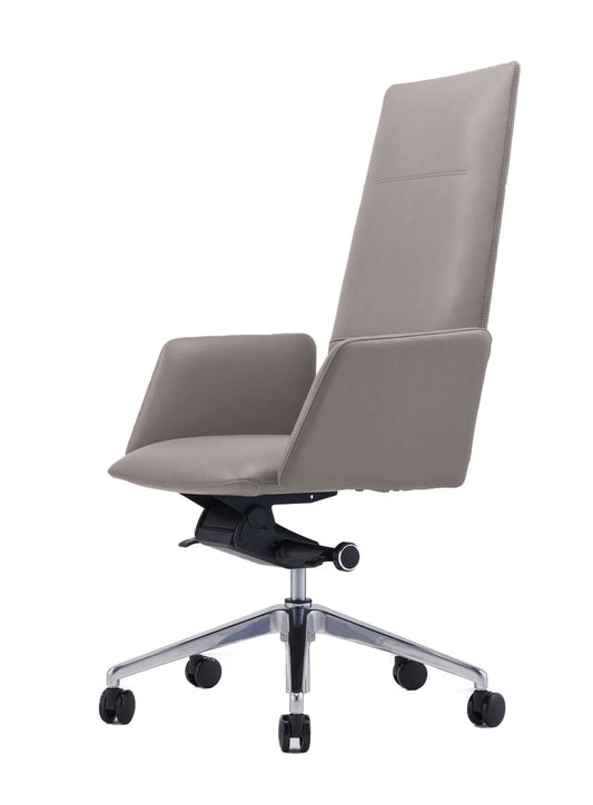 Modrest Tricia - Modern Grey High Back Executive Office Chair | Modishstore | Office Chairs