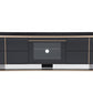 Nova Domus Cartier Modern Black & Rosegold TV Stand | TV Stands | Modishstore - 2