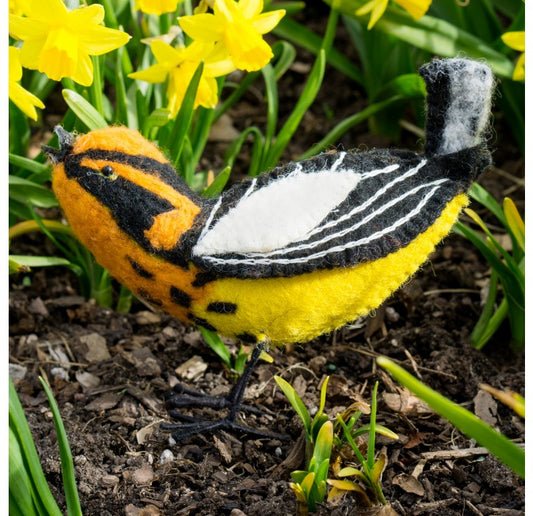 Felt Bird, Blackburnian Warbler Set of 4 by Gold Leaf Design Group | Animals & Pets | Modishstore