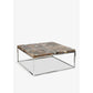 Uptown icy wood coffee table with stainless steel by Jeffan | Coffee Tables | Modishstore - 5
