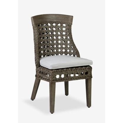 Sahara Rattan Side Chair w/ Wood Accent Set of 2 by Jeffan | Side Chairs | Modishstore - 7