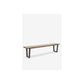 Thomas 75" wood bench with metal base - K/D by Jeffan | Benches | Modishstore - 6
