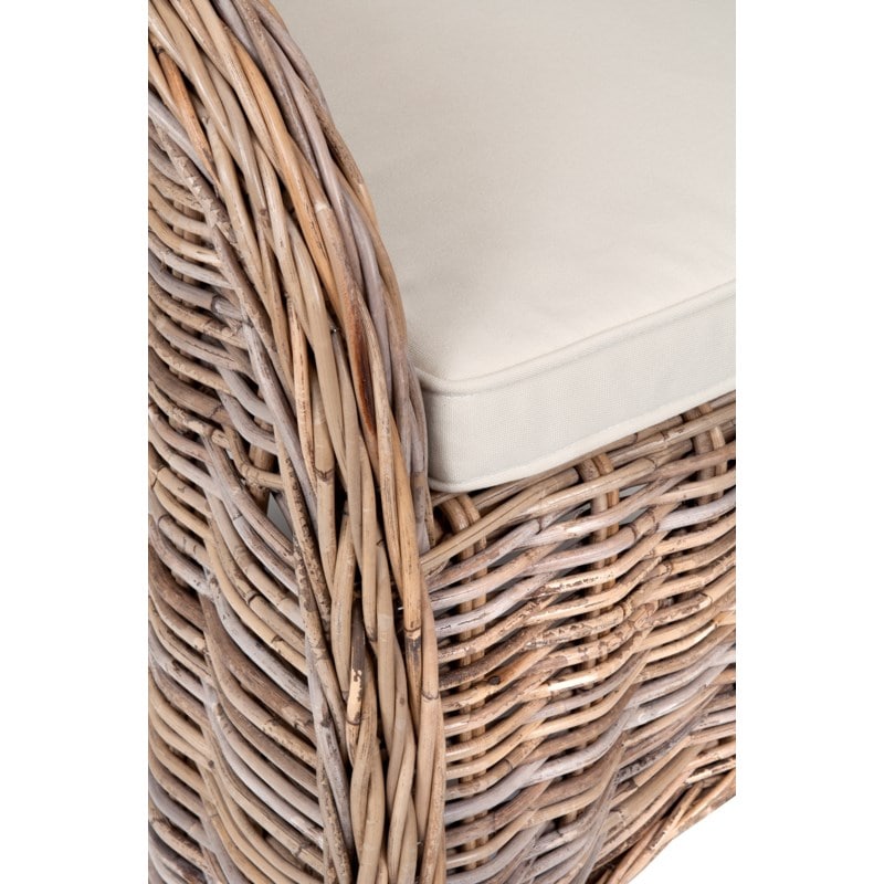 Isola Rattan Chair KG - Oatmeal | Outdoor Chairs | Modishstore - 3