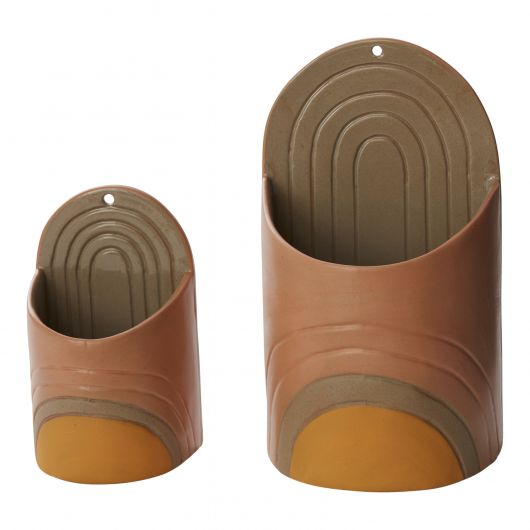 Vada Ceramic Wall Planter Pot- Set Of 4 By Accent Decor | Planters, Troughs & Cachepots | Modishstore - 4