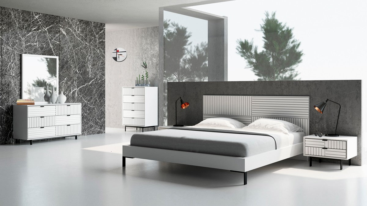 Vig Furniture Nova Domus Valencia Contemporary White Nightstand | Modishstore | Nightstands-4