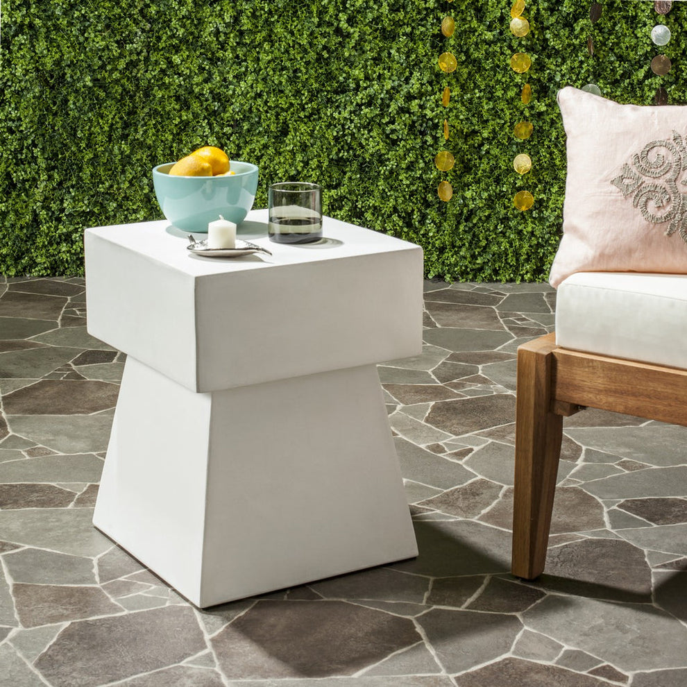 Safavieh Zen Indoor/Outdoor Mushroom Modern Concrete 18.1-Inch H Accent Table | Outdoor Tables |  Modishstore  - 7